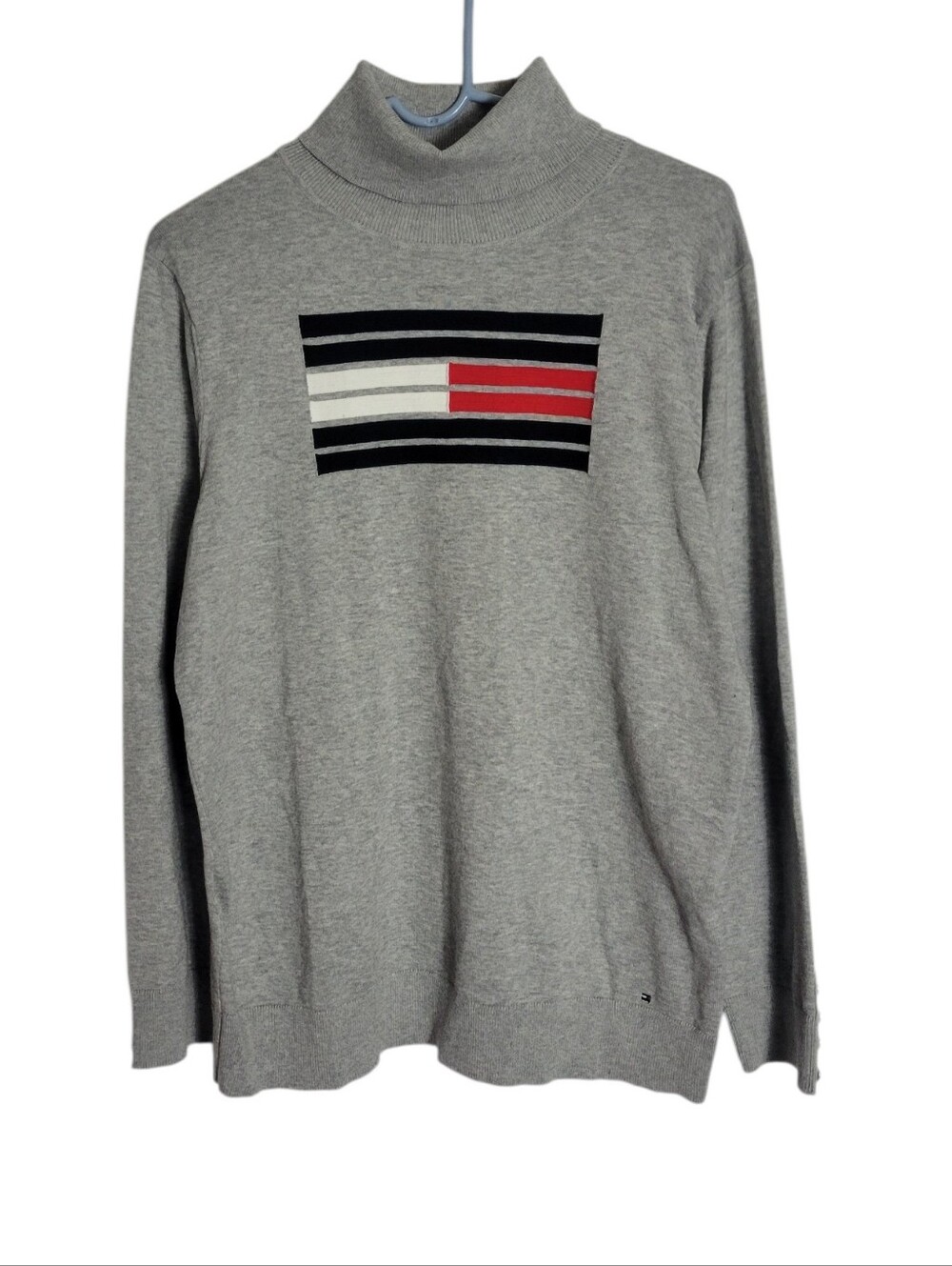 Tommy Hilfiger Gray Turtleneck Sweater